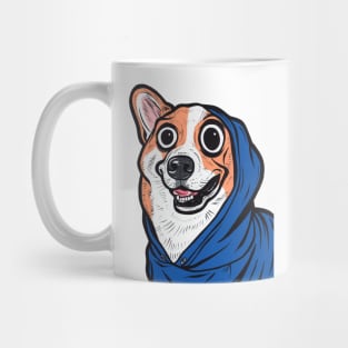 Corgi Blue Hoodie Mug